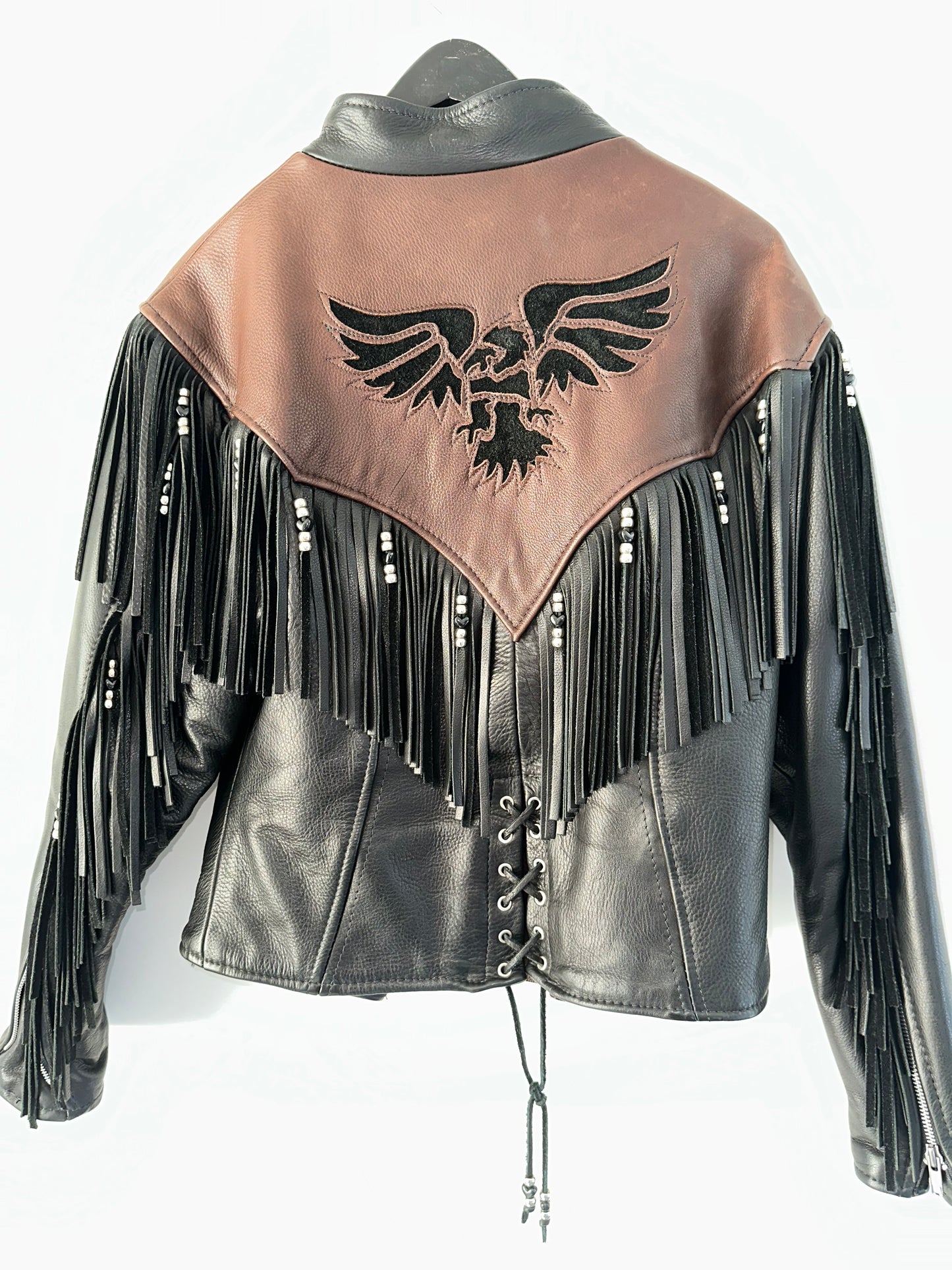 Vintage Fringe Bomber Jacket