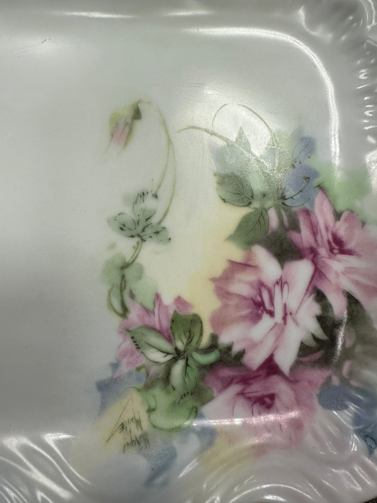 Vintage Floral Trinket Tray