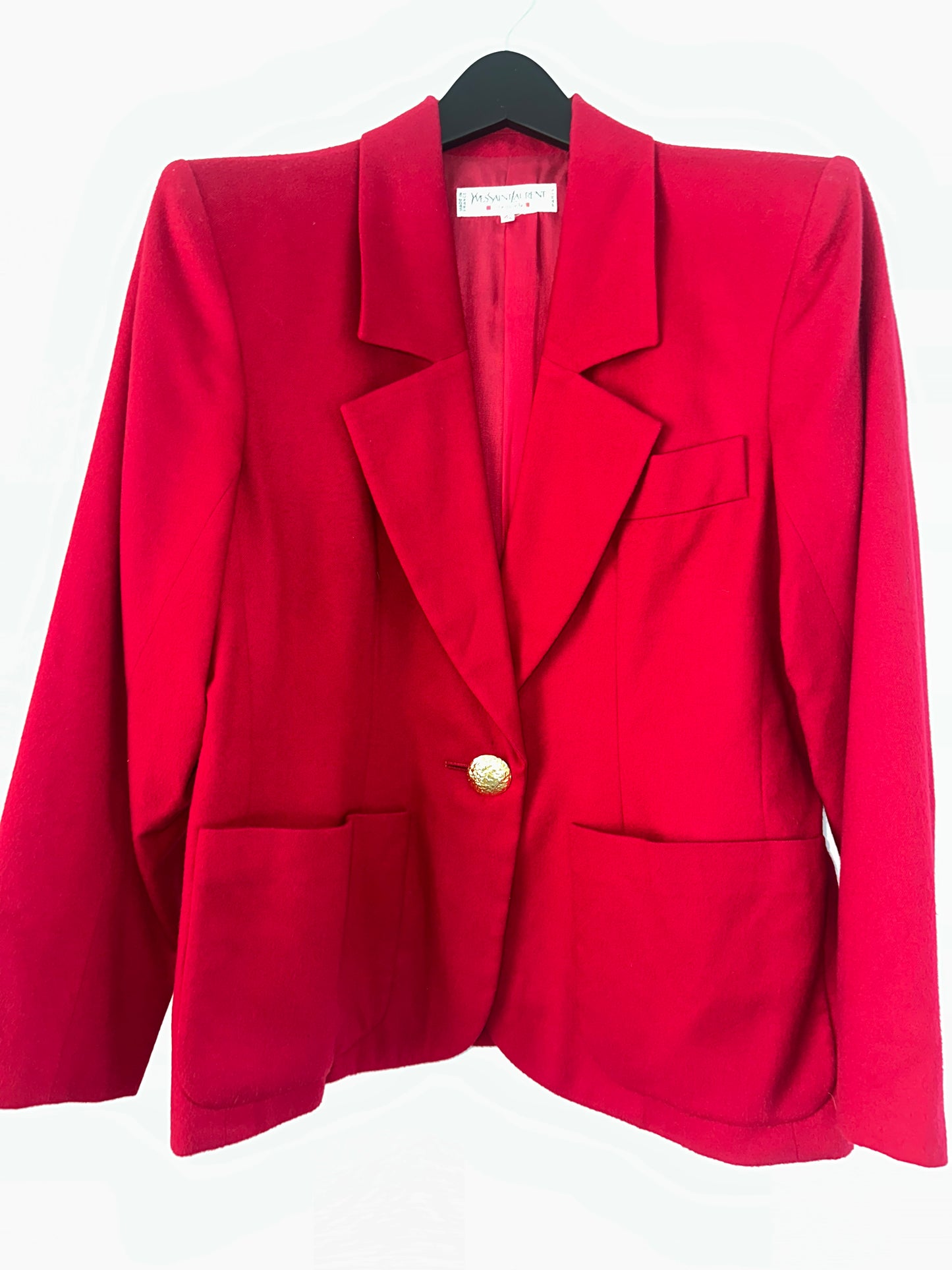Vintage YSL Red Blazer