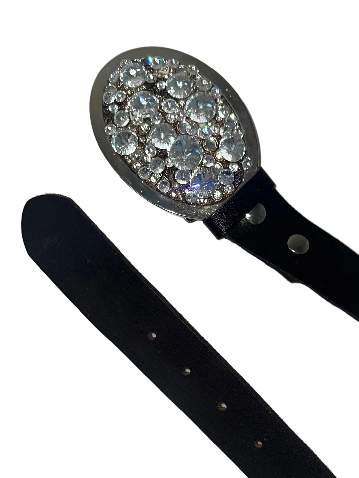 Vintage Crystal Buckle Belt