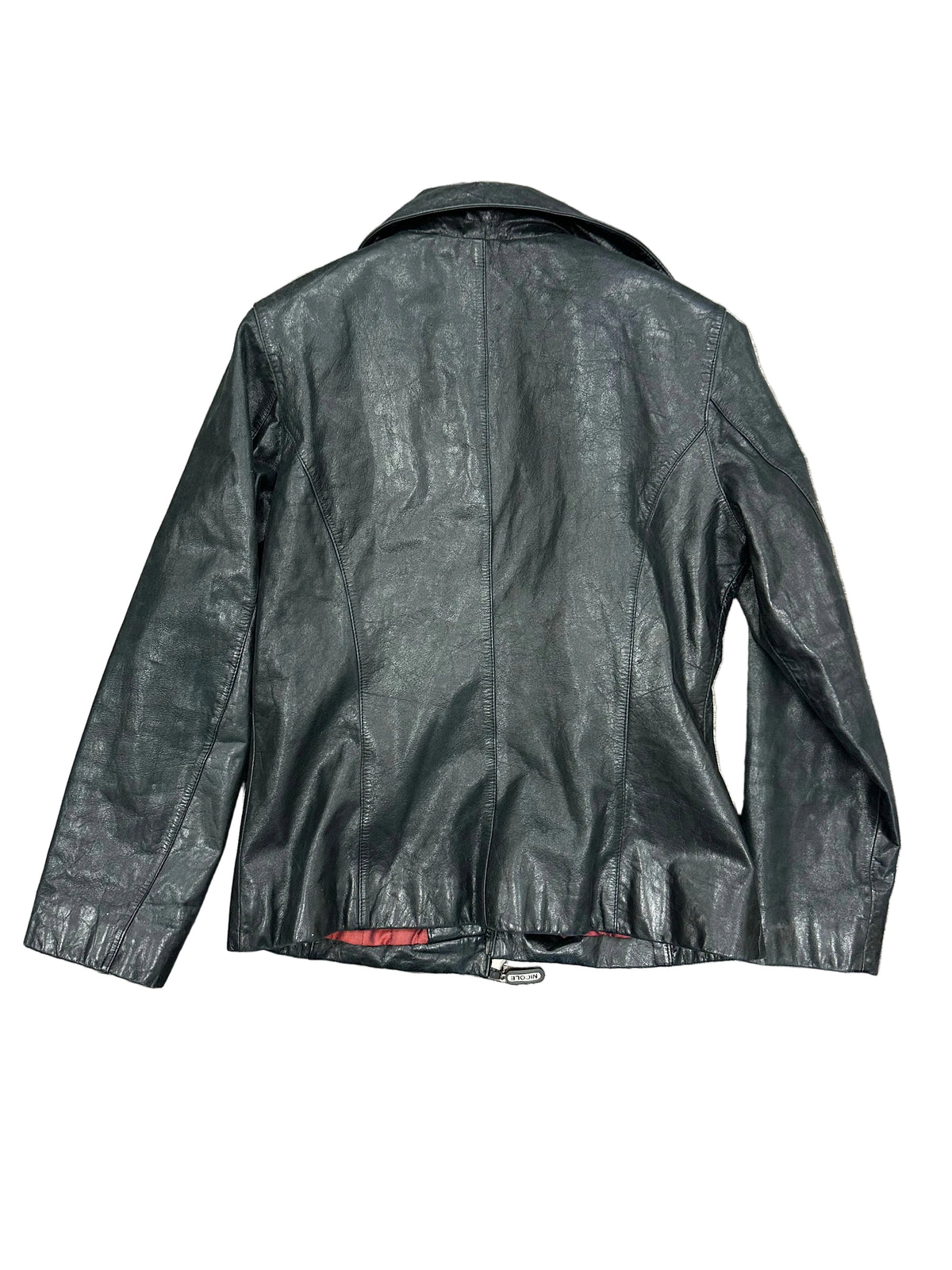 Vintage Nicole Miller Black Leather Jacket