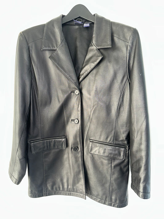 Vintage Leather Blazer