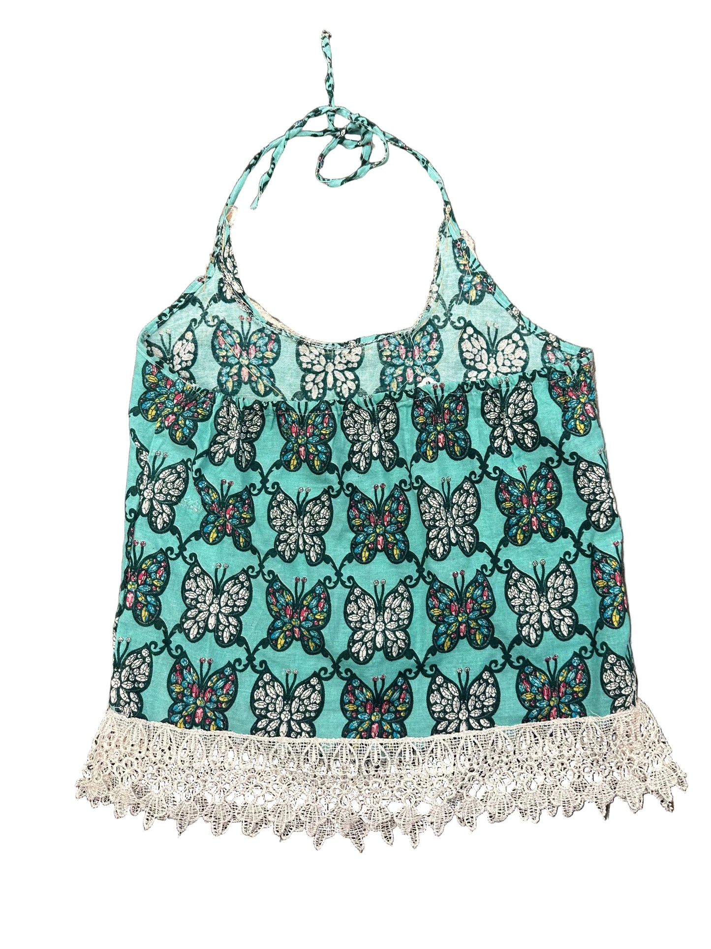Vintage Butterfly Halter Top