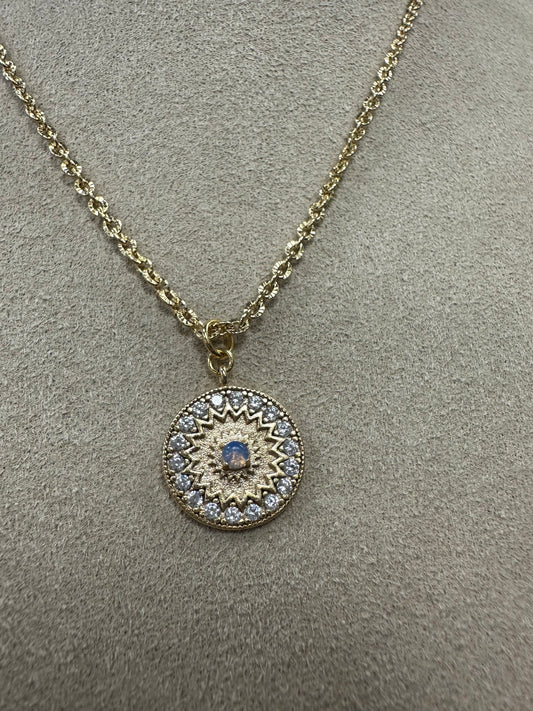 GALYNT 'Kylah Medallion Rolo' Necklace