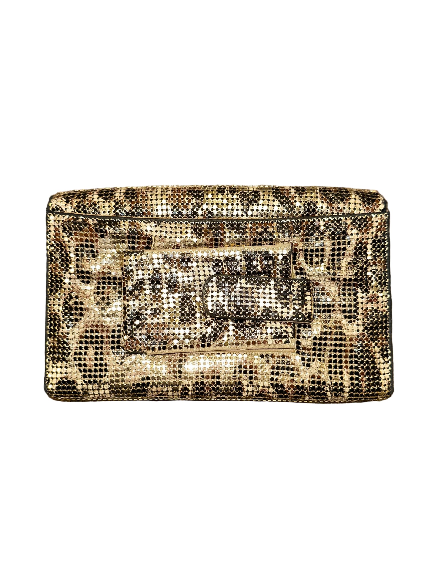 Vintage Leopard Chainmail Wallet Clutch