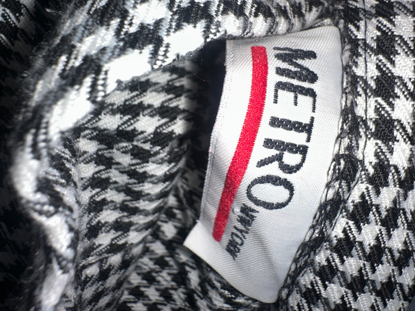 Vintage Black and White Pleated Skirt