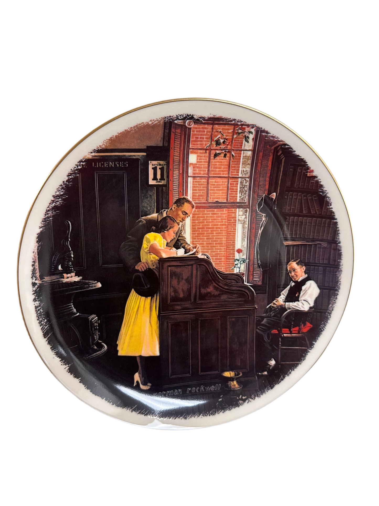Vintage Norman Rockwell Plate