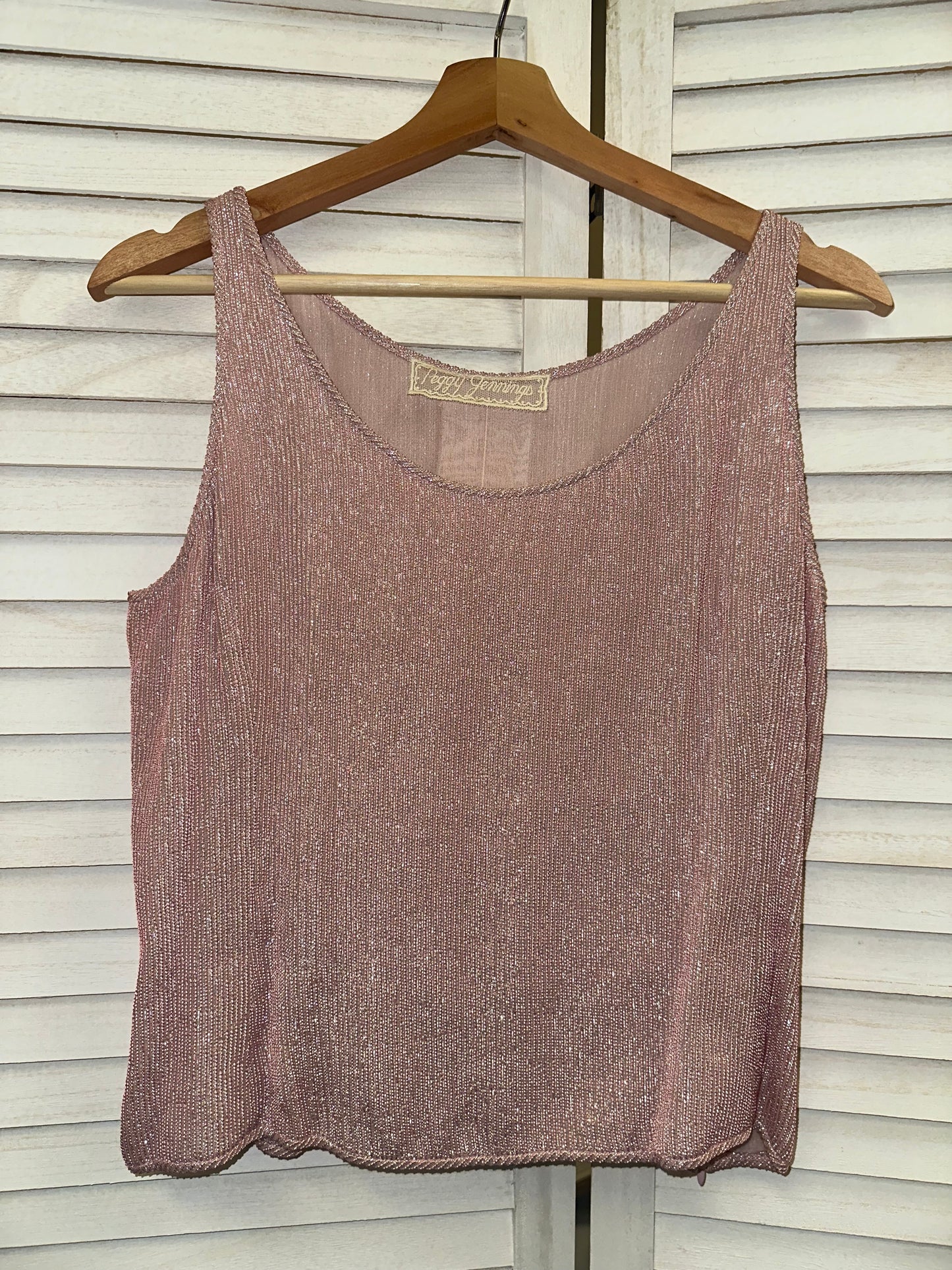 Vintage Sparkly Pink Cami