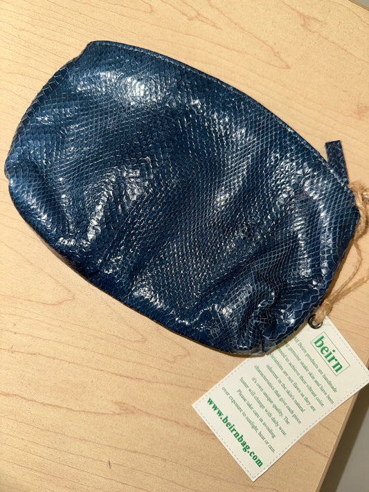 Vintage Snakeskin Zip Pouch