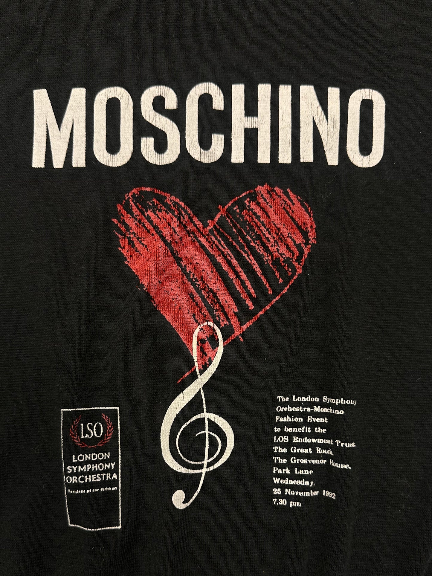 Vintage Moschino Logo Baby Tee