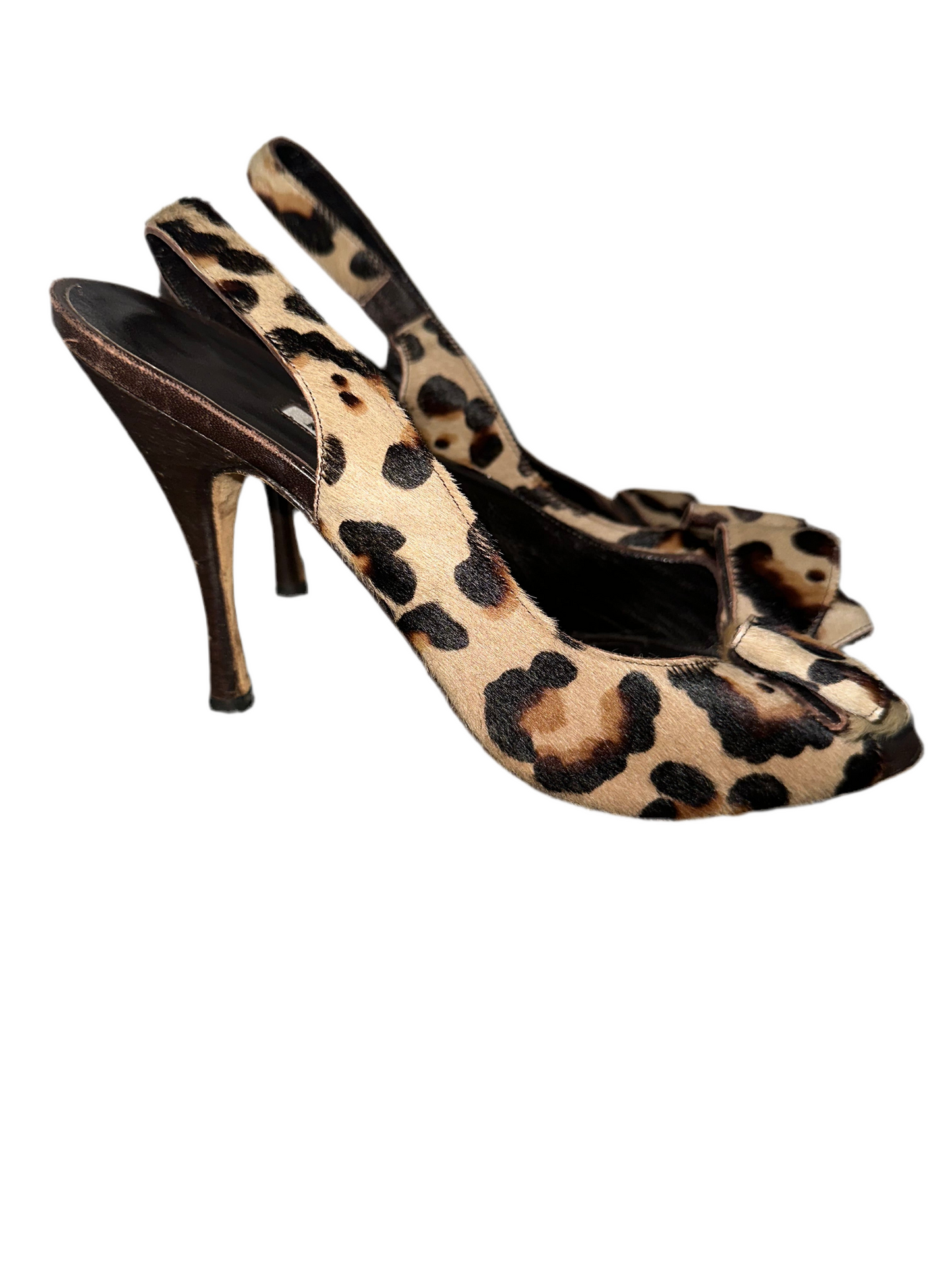 Vintage Manolo Blahnik Leopard Heels