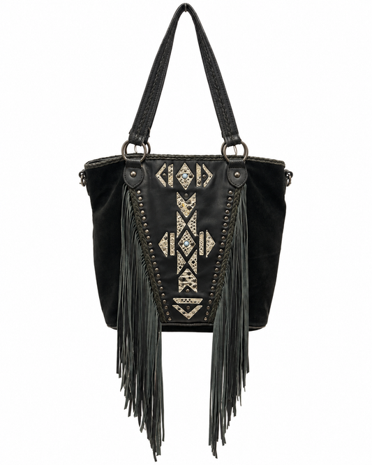 Western Suede Fringe Shoulder Bag