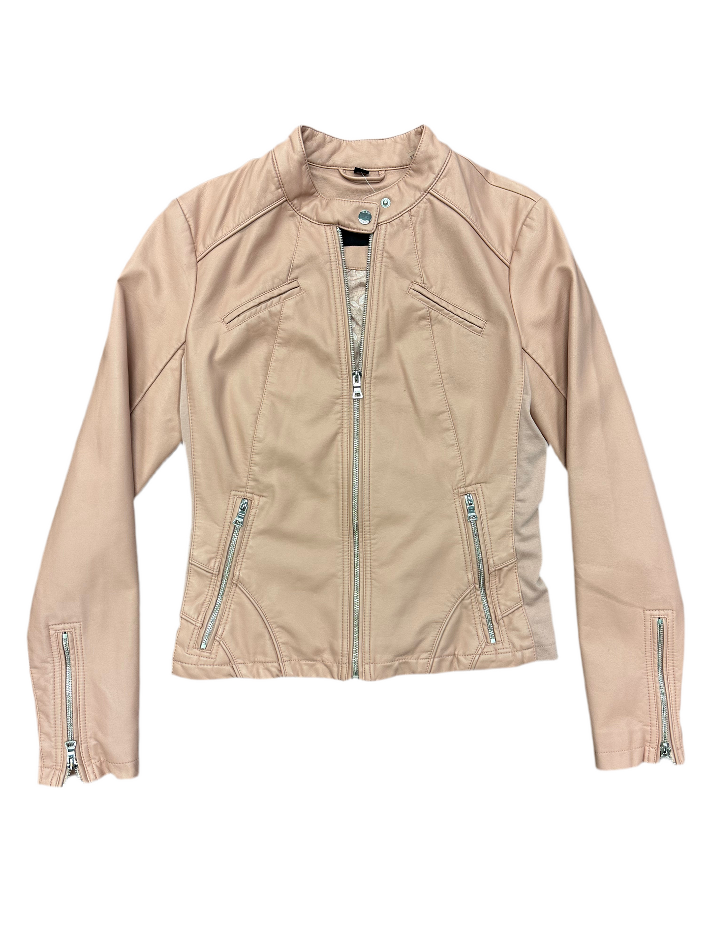 Vintage Pink Guess Leather Jacket