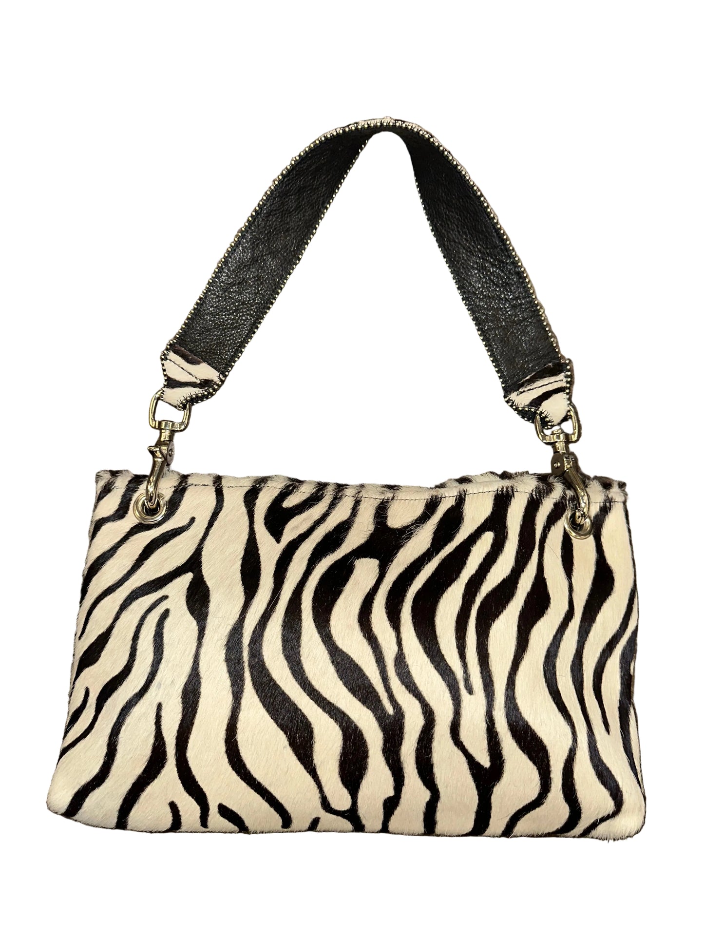 Vintage Zebra Ponyhair Cross Purse