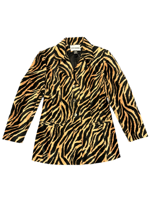 Vintage Tiger Print Blazer