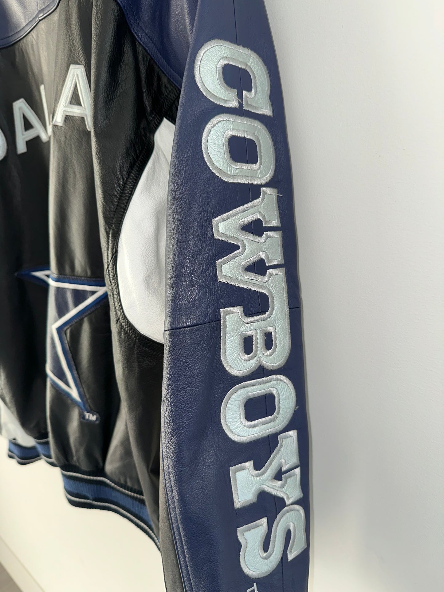 Vintage Leather Dallas Cowboys Bomber