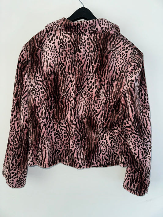 Y2K Pink Cheetah Blazer