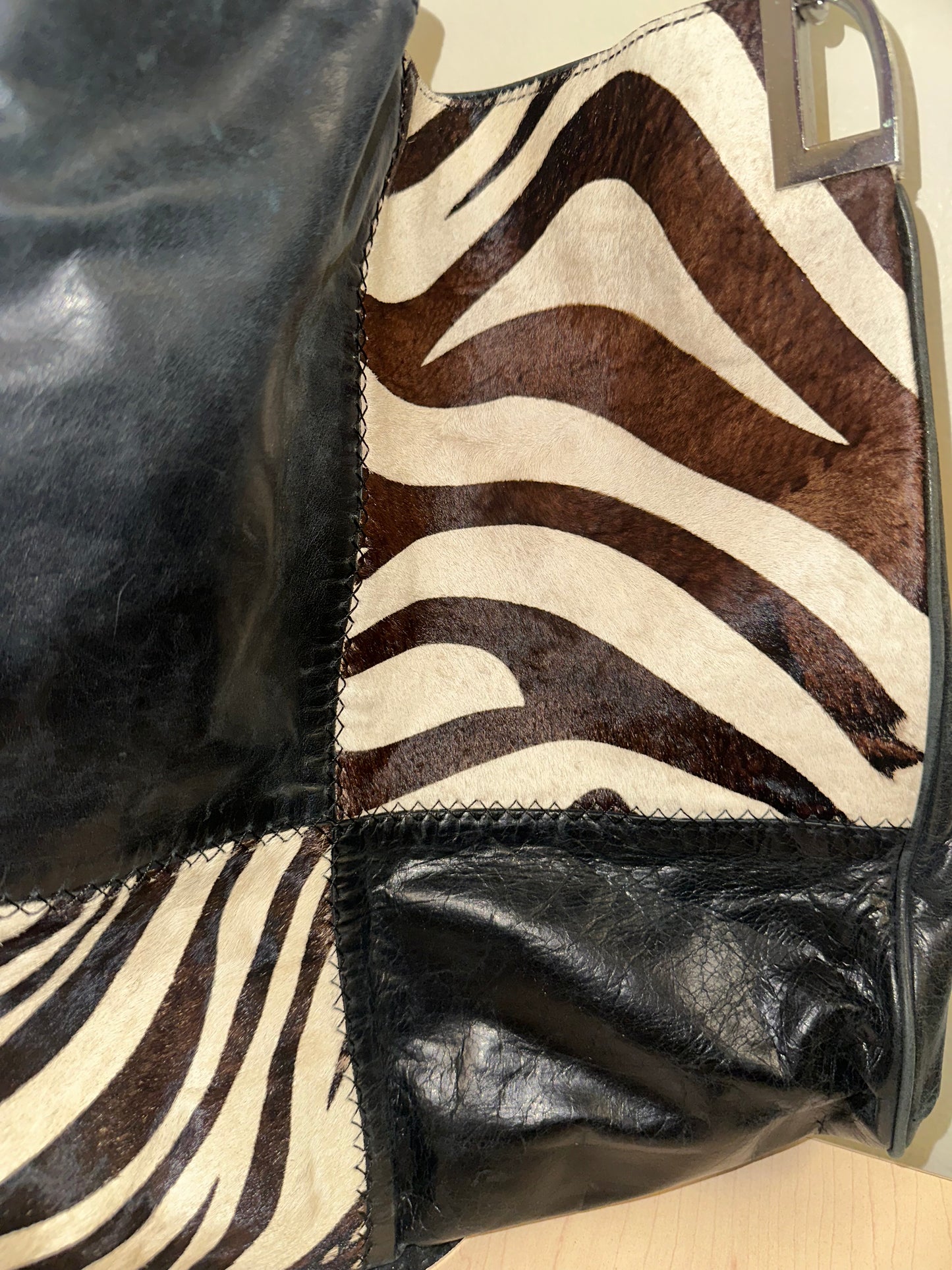 Vintage Ponyhair/Leather Tote