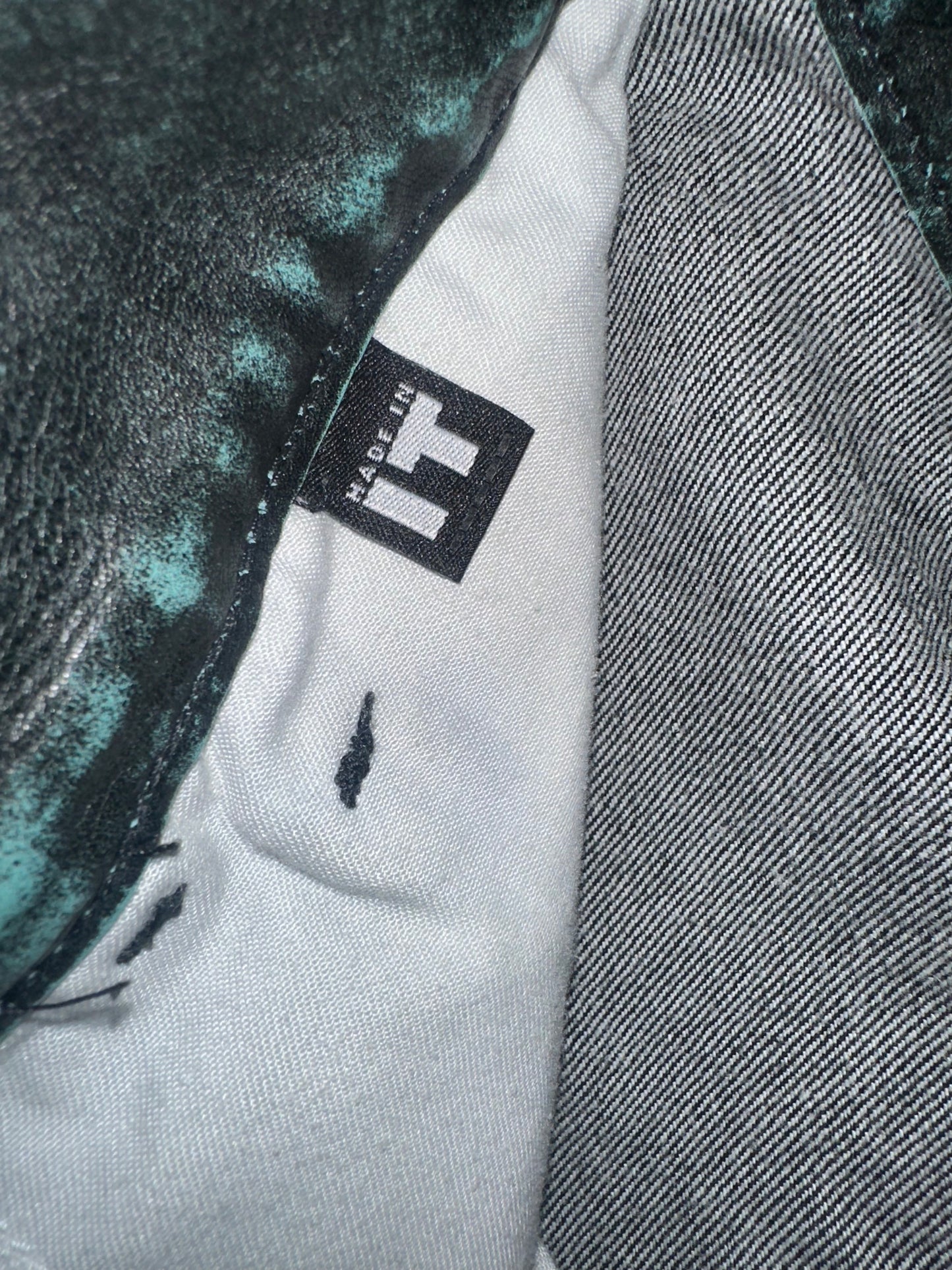 Vintage Versace Denim with Leather Waistband