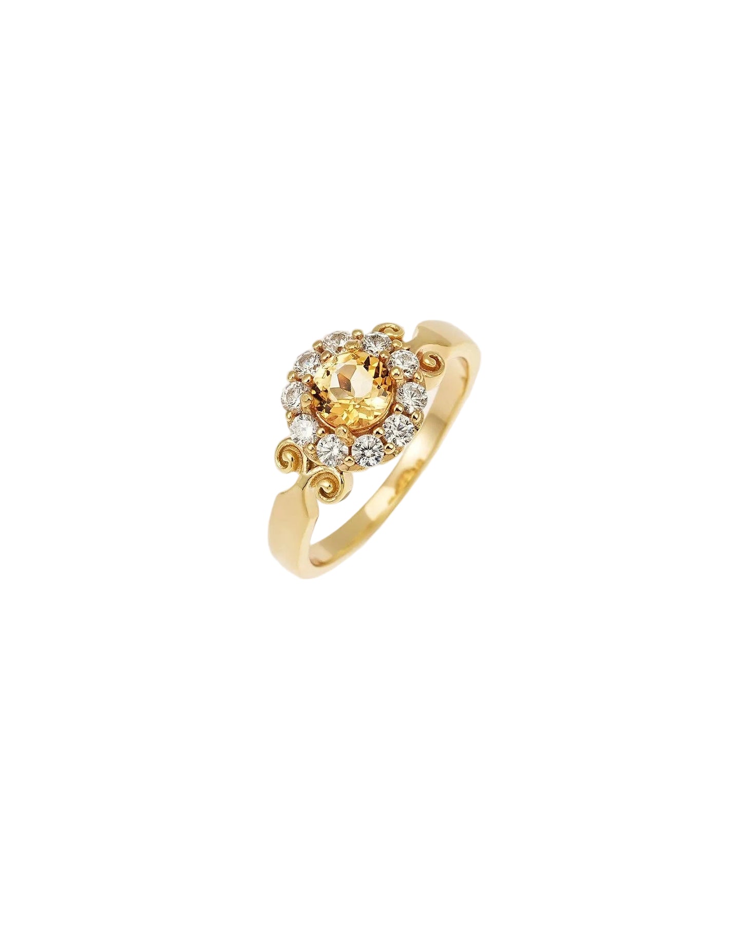 Elara Citrine Ring