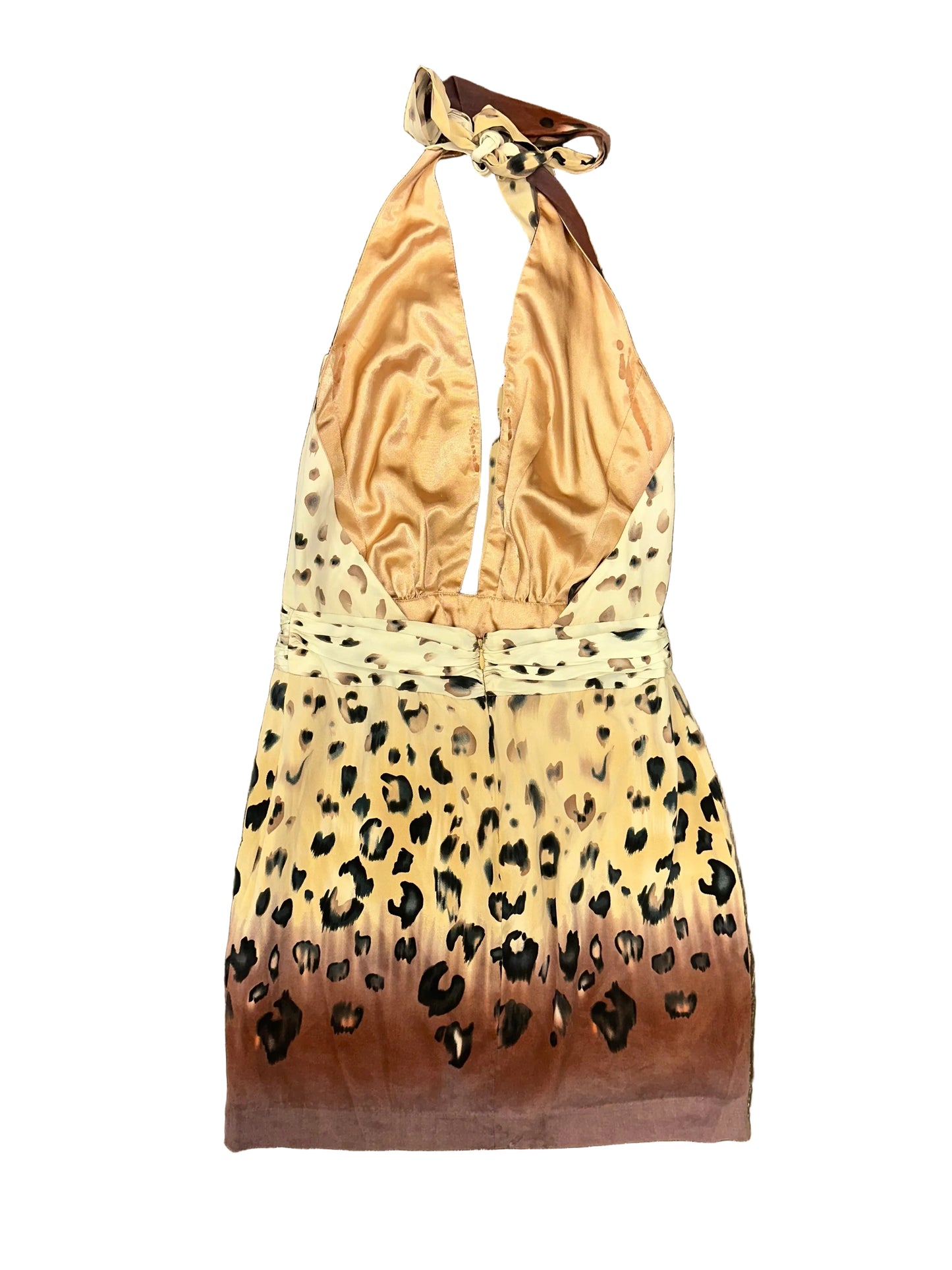 Vintage Y2K Bebe Leopard Dress