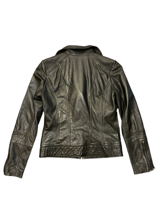 Vintage Leather Moto Jacket