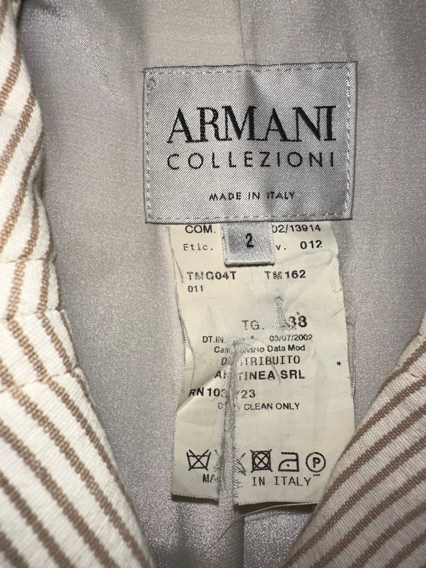 Vintage Armani Pinstripe Blazer