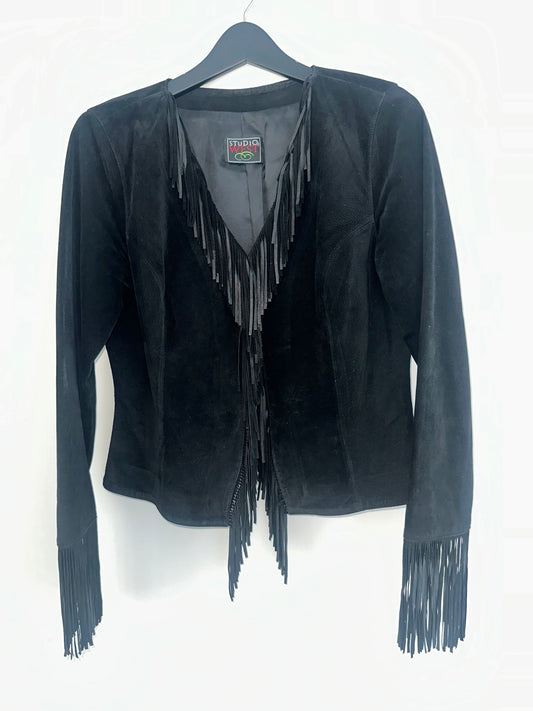 Vintage Suede Fringe Jacket