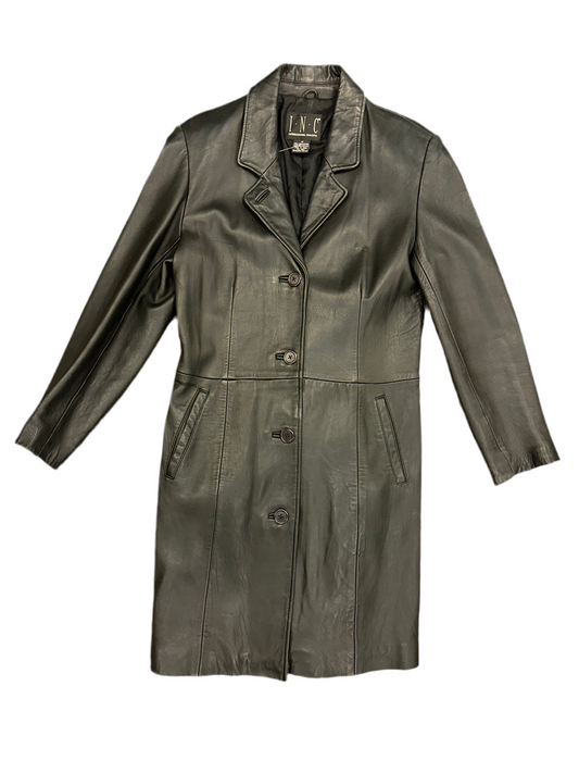 Vintage Long Leather Jacket
