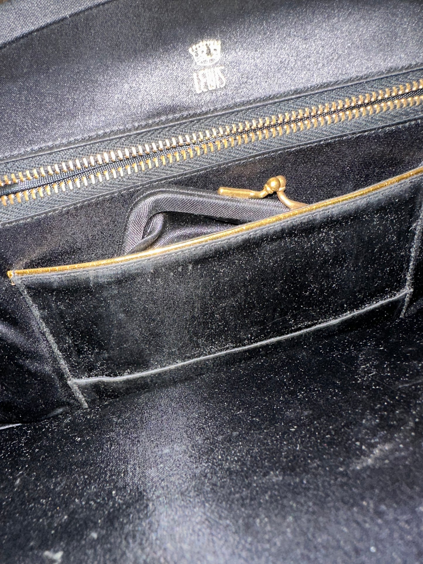 Vintage Silk Kiss-Lock Purse