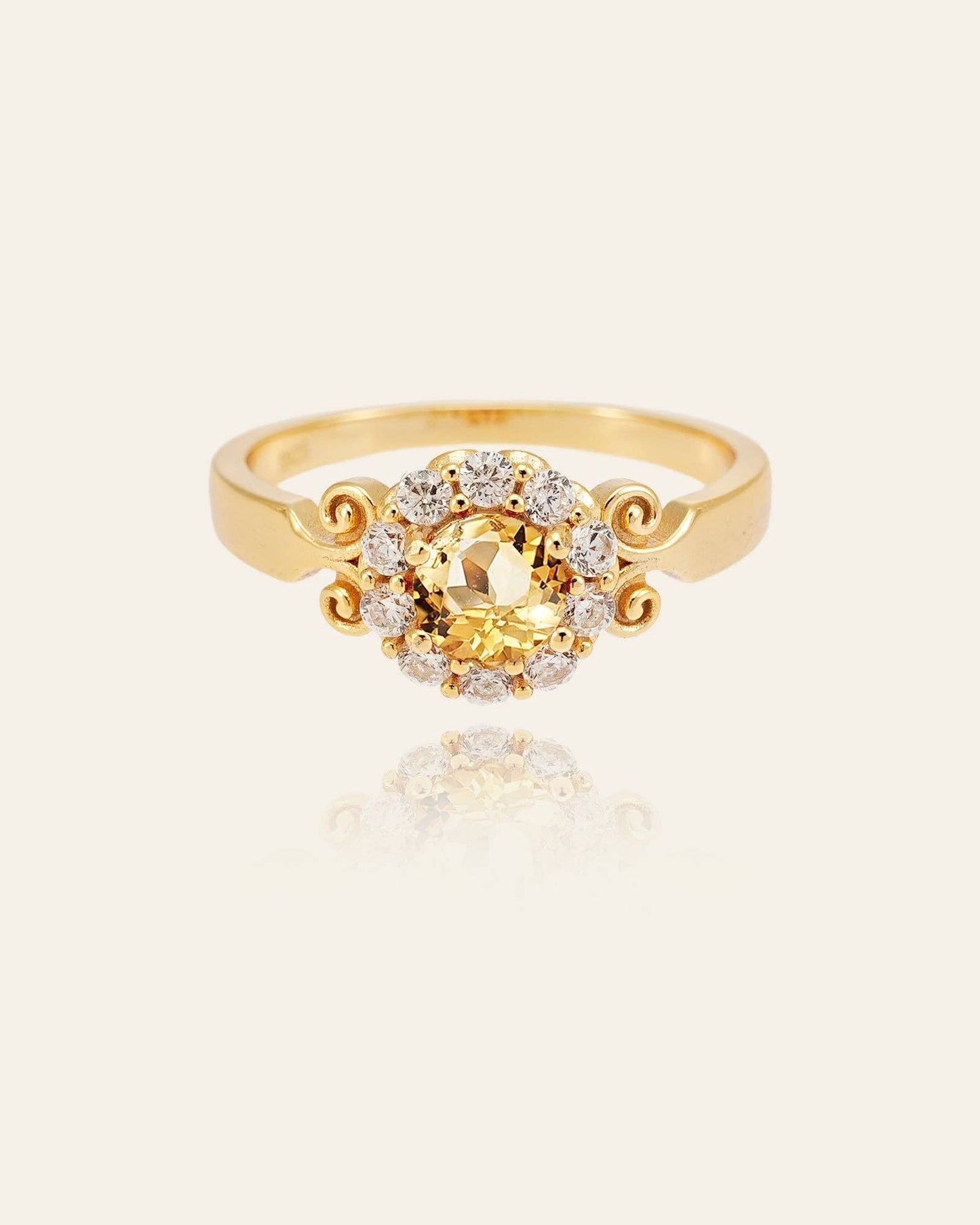 Elara Citrine Ring