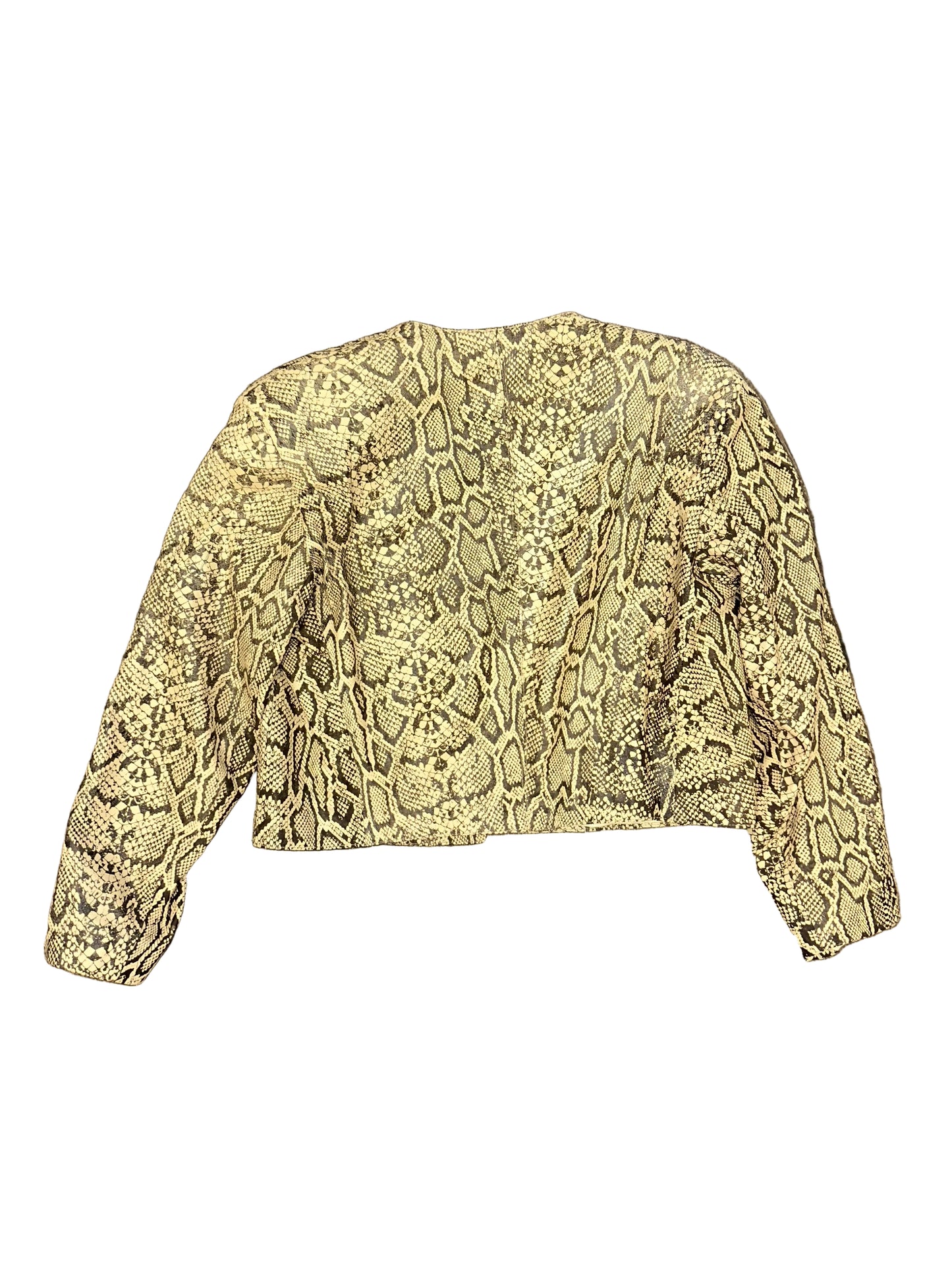 Vintage 1980s Snakeprint Leather Jacket