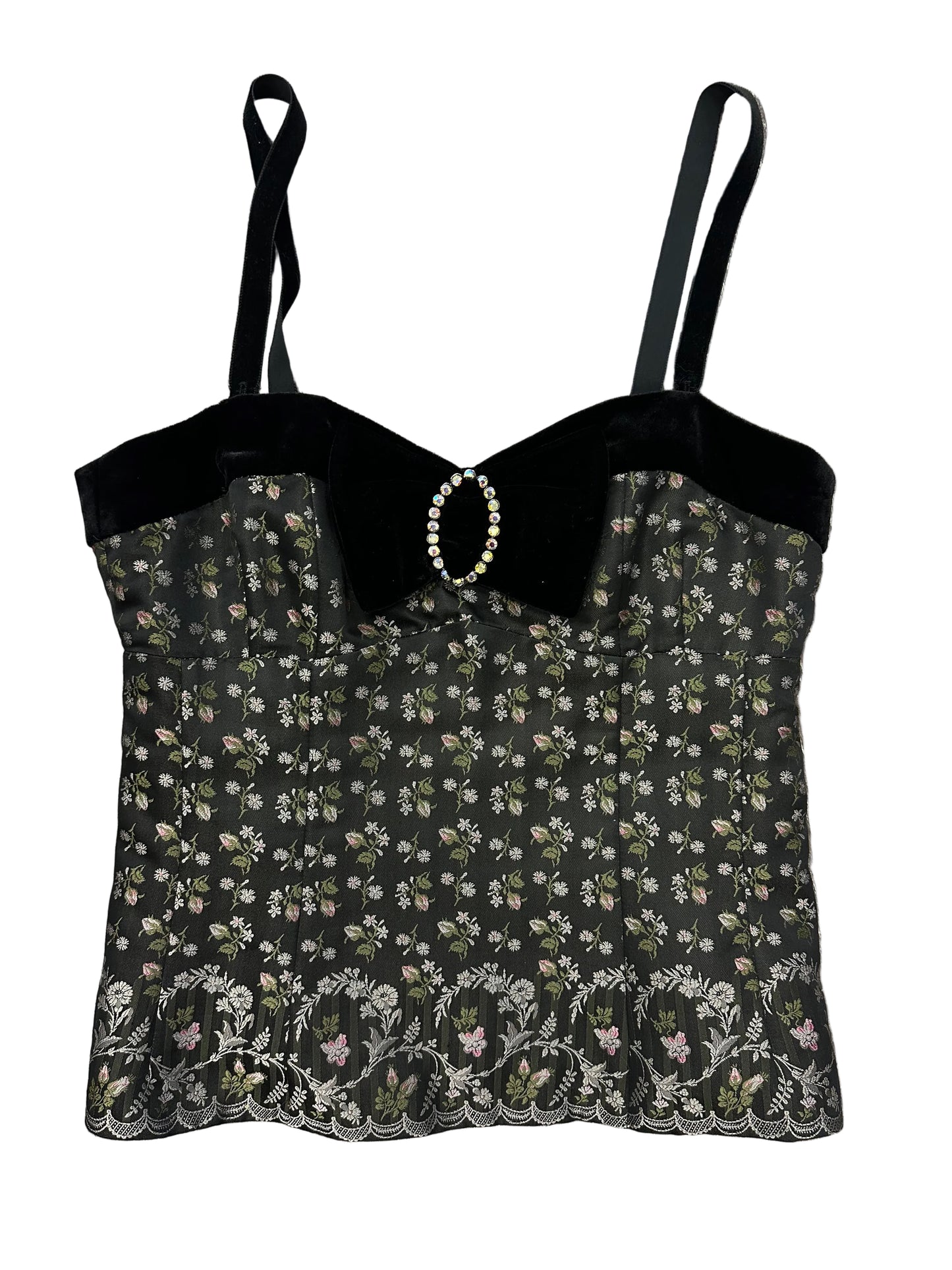 Vintage Black Bow Cami