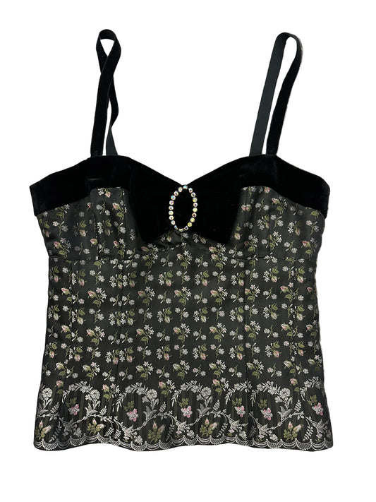 Vintage Black Bow Cami