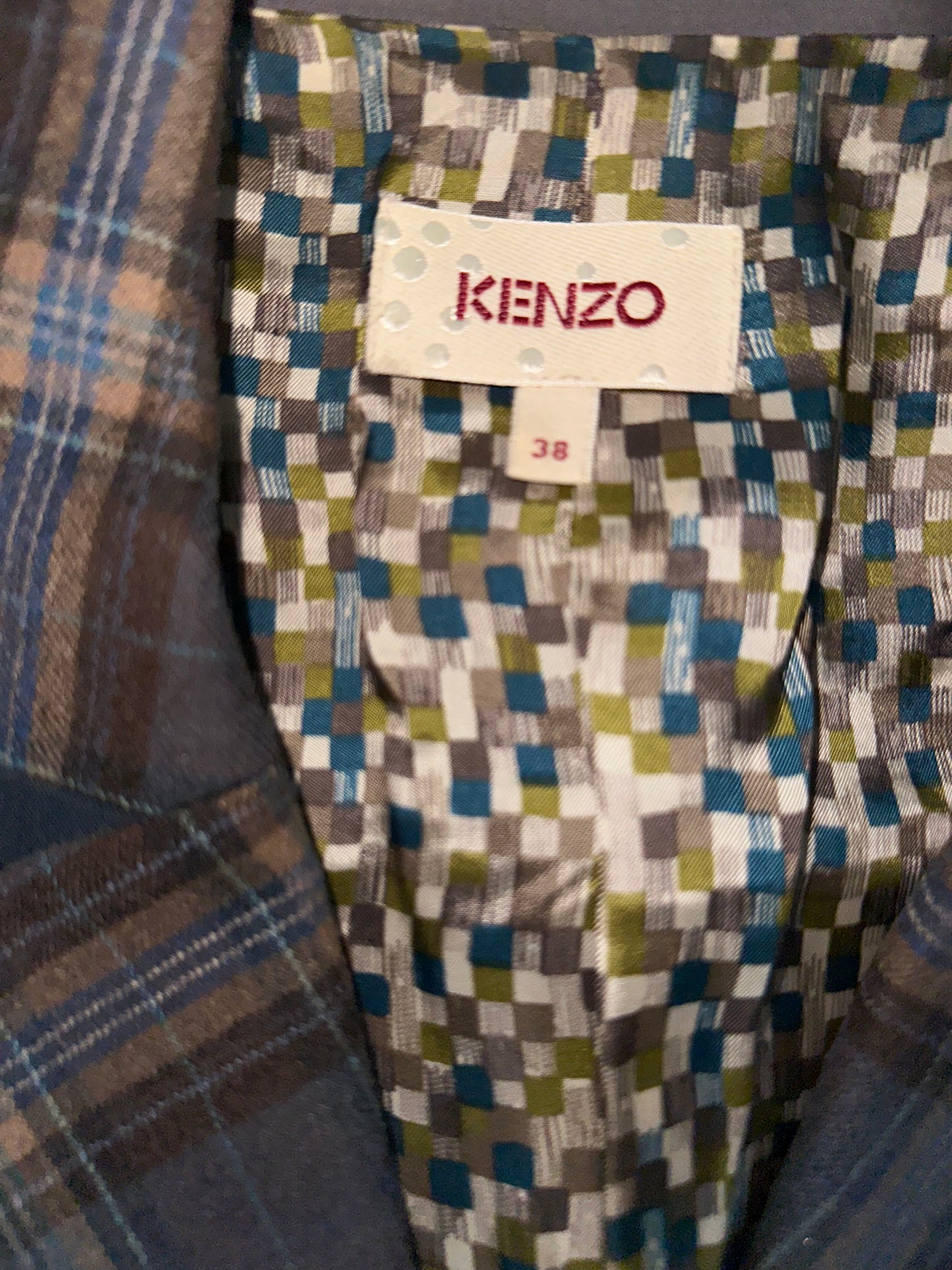 Vintage Kenzo Plaid Blazer