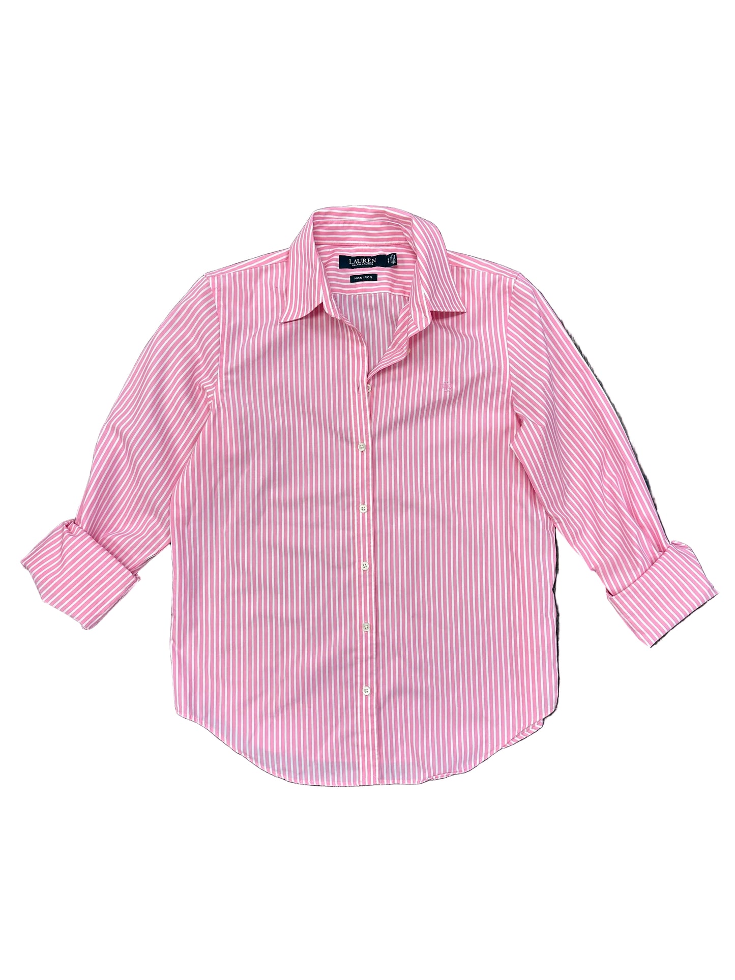 Ralph Lauren Pink Pinstripe Button Down Shirt