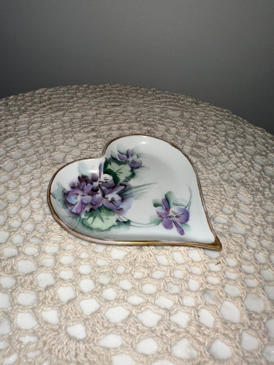 Handpainted Heart Jewelry Dish