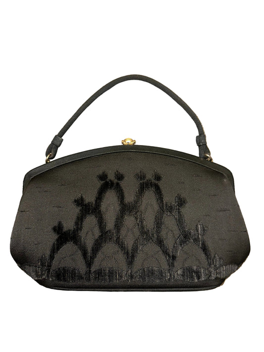 Vintage Silk Kiss-Lock Purse