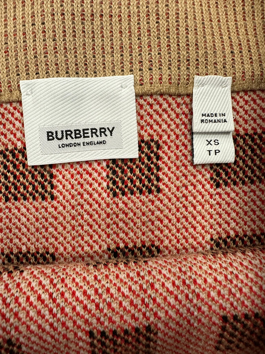 Vintage Knit Burberry Skirt