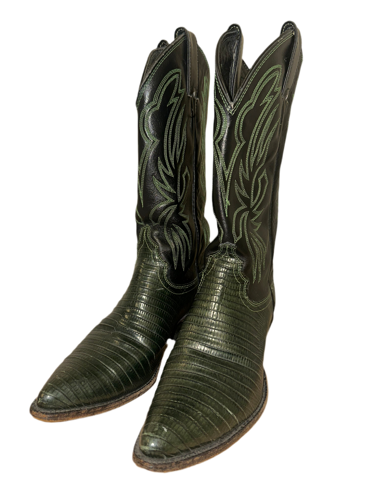 Vintage Green Cowboy Boots