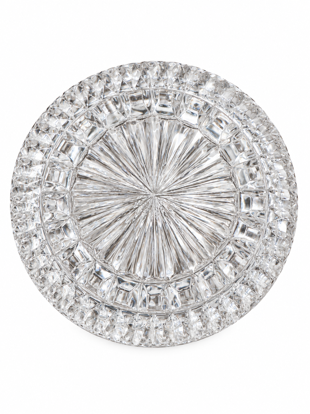 Vintage Italian Crystal Lidded Trinket Dish