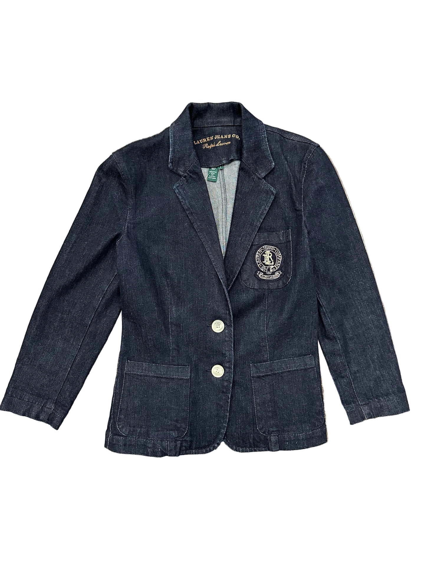 Vintage Ralph Lauren Denim Crest Blazer