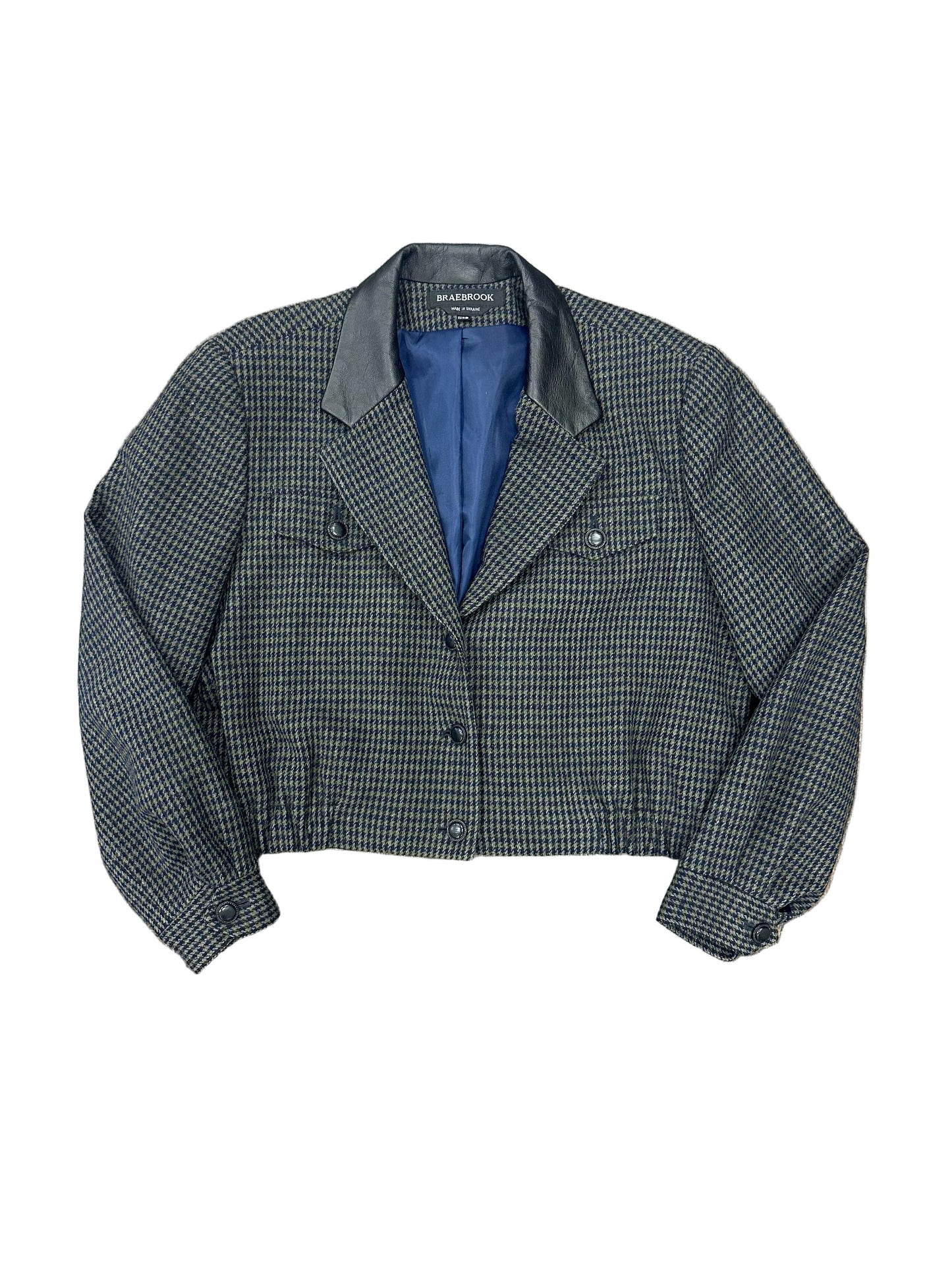 Vintage Wool Blazer Bomber