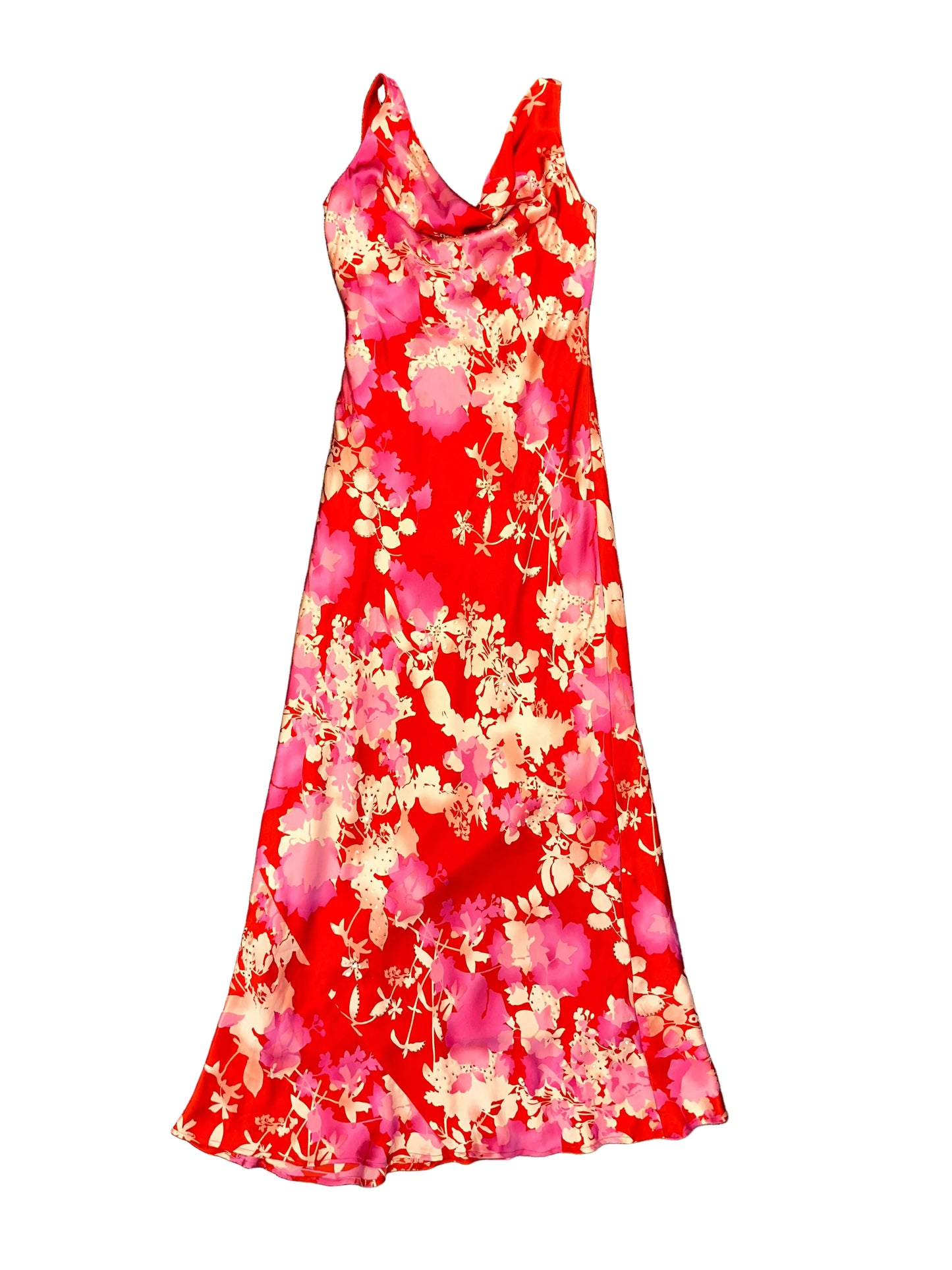 Vintage Silk Long Beaded Dress