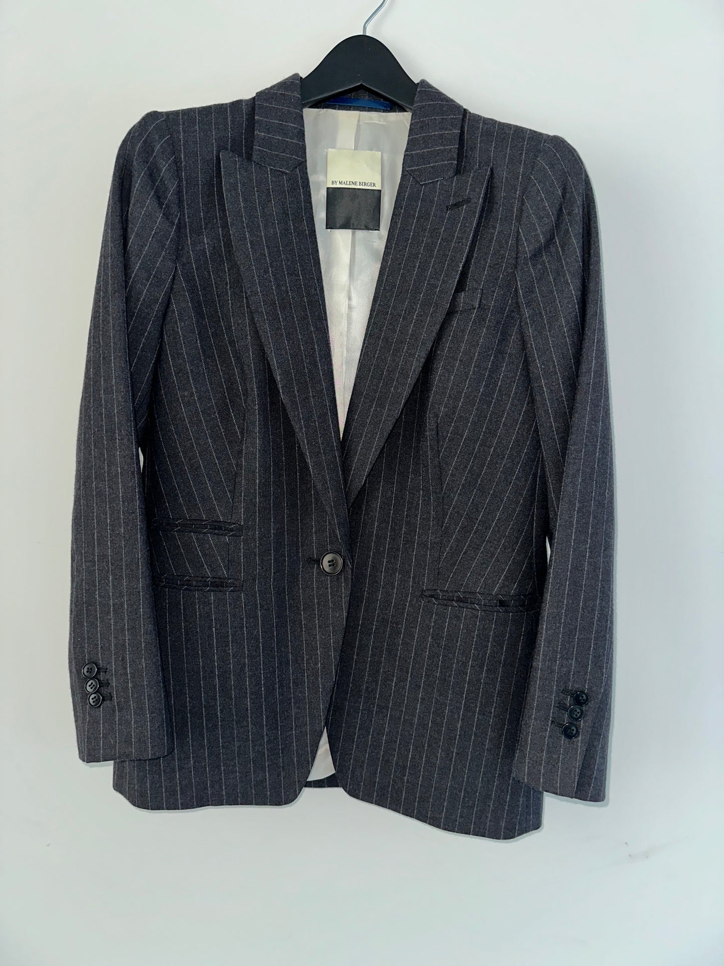 By Malene Birger Pinstripe Blazer
