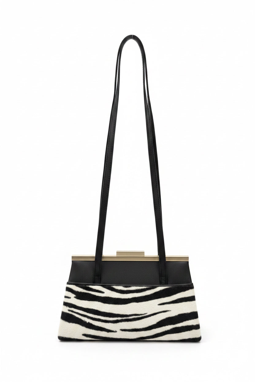 90s Zebra Shoulder Bag