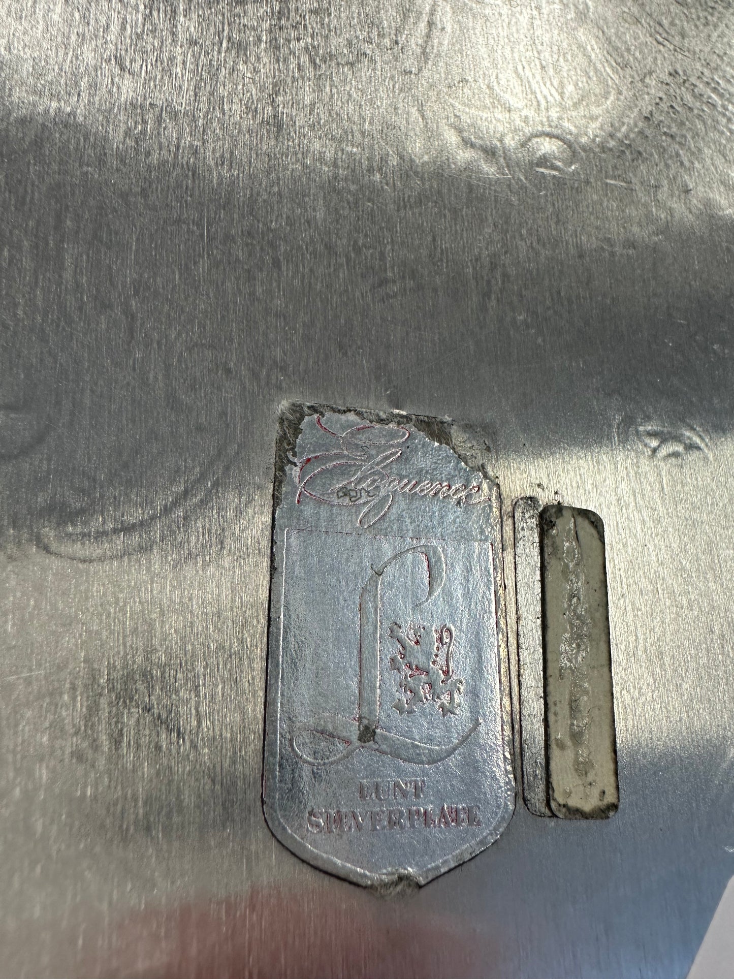 Antique Silver Square Platter