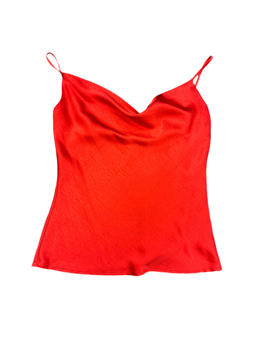 Red Scoop Neck Tank Top