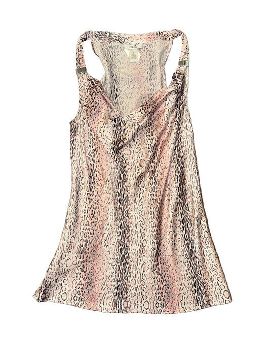 Vintage Y2K Pink Leopard Silk Cami