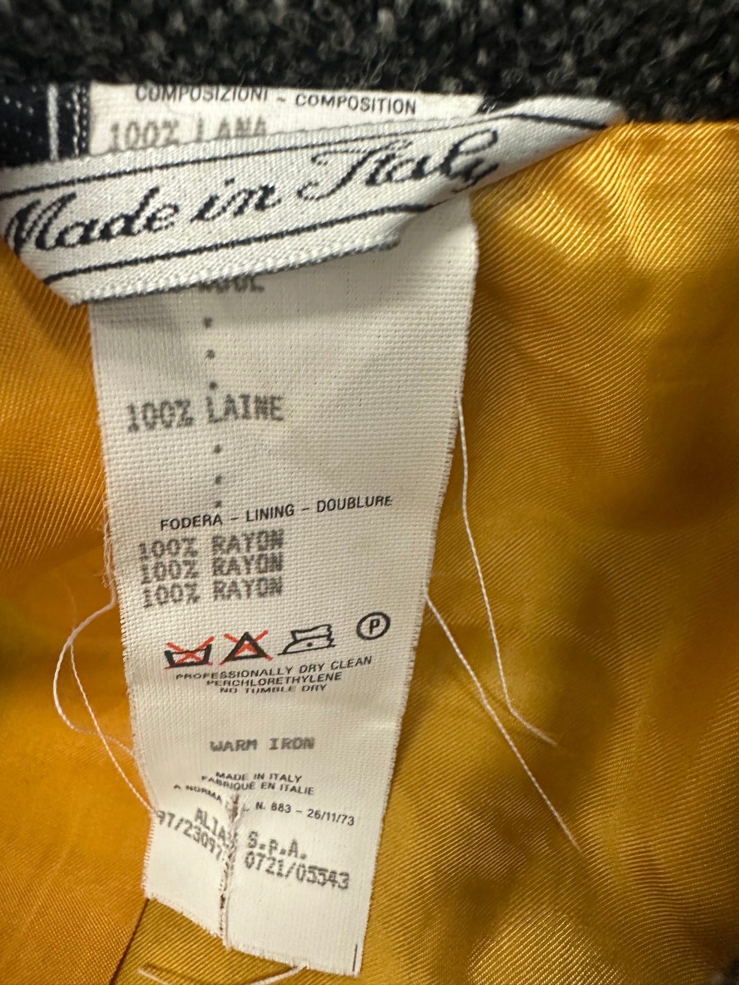 Vintage Versace Wool Coat